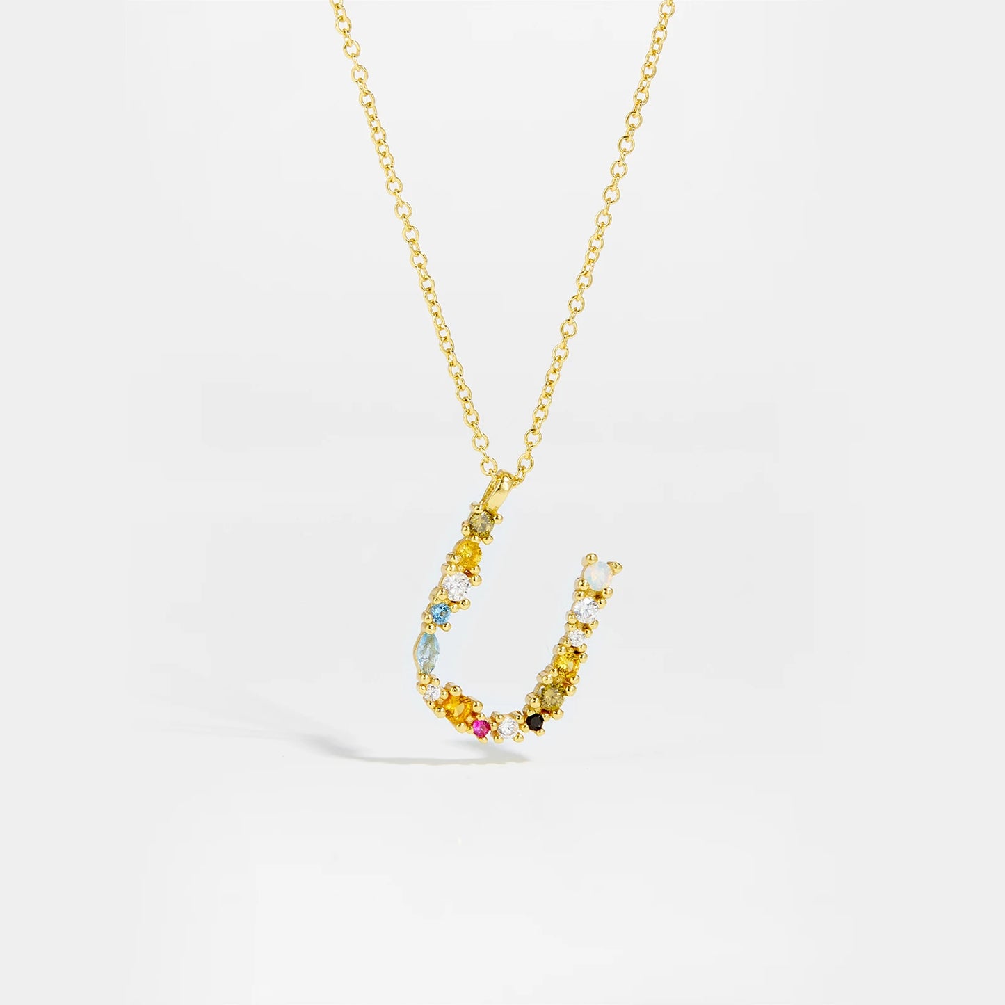Zircon Letters Necklace