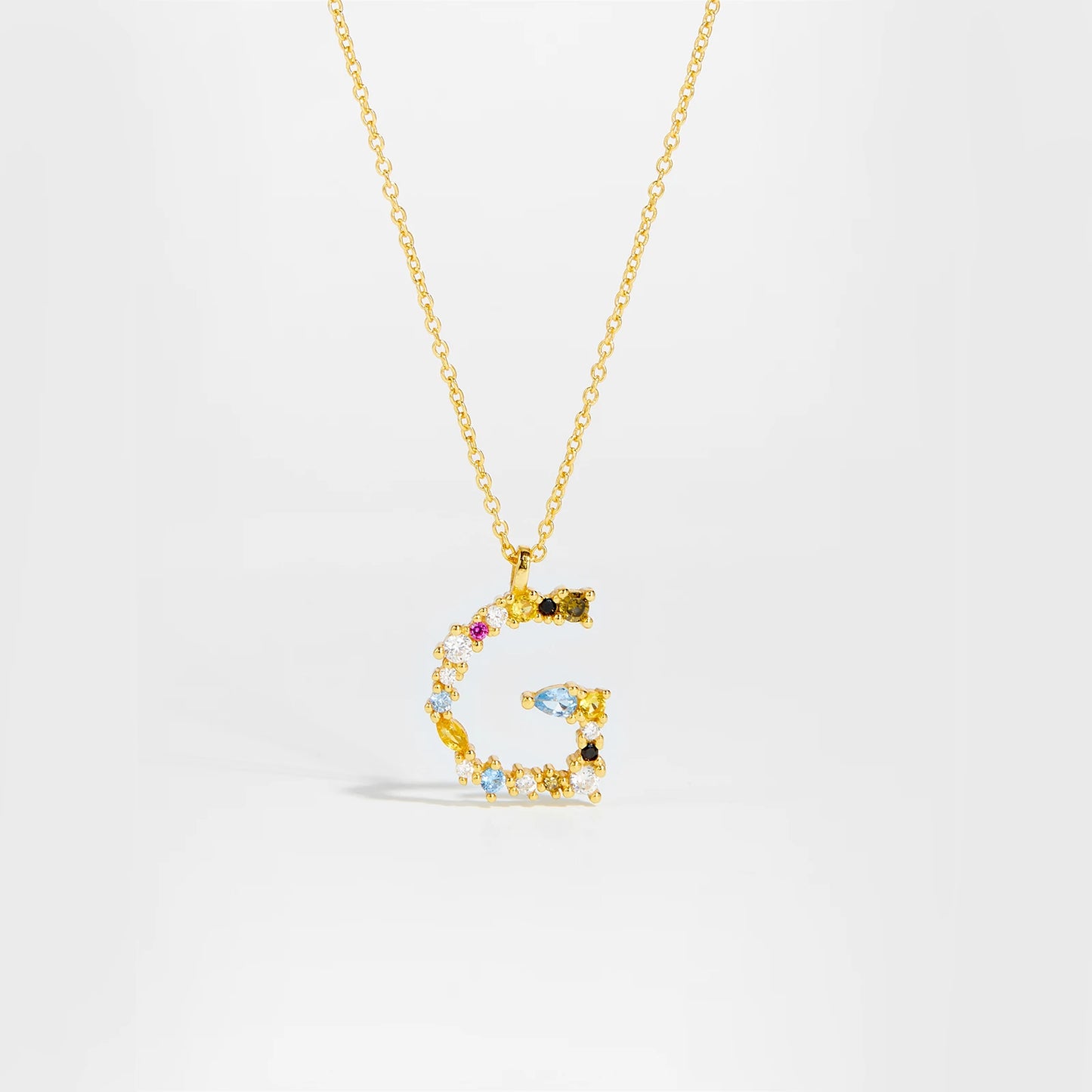 Zircon Letters Necklace