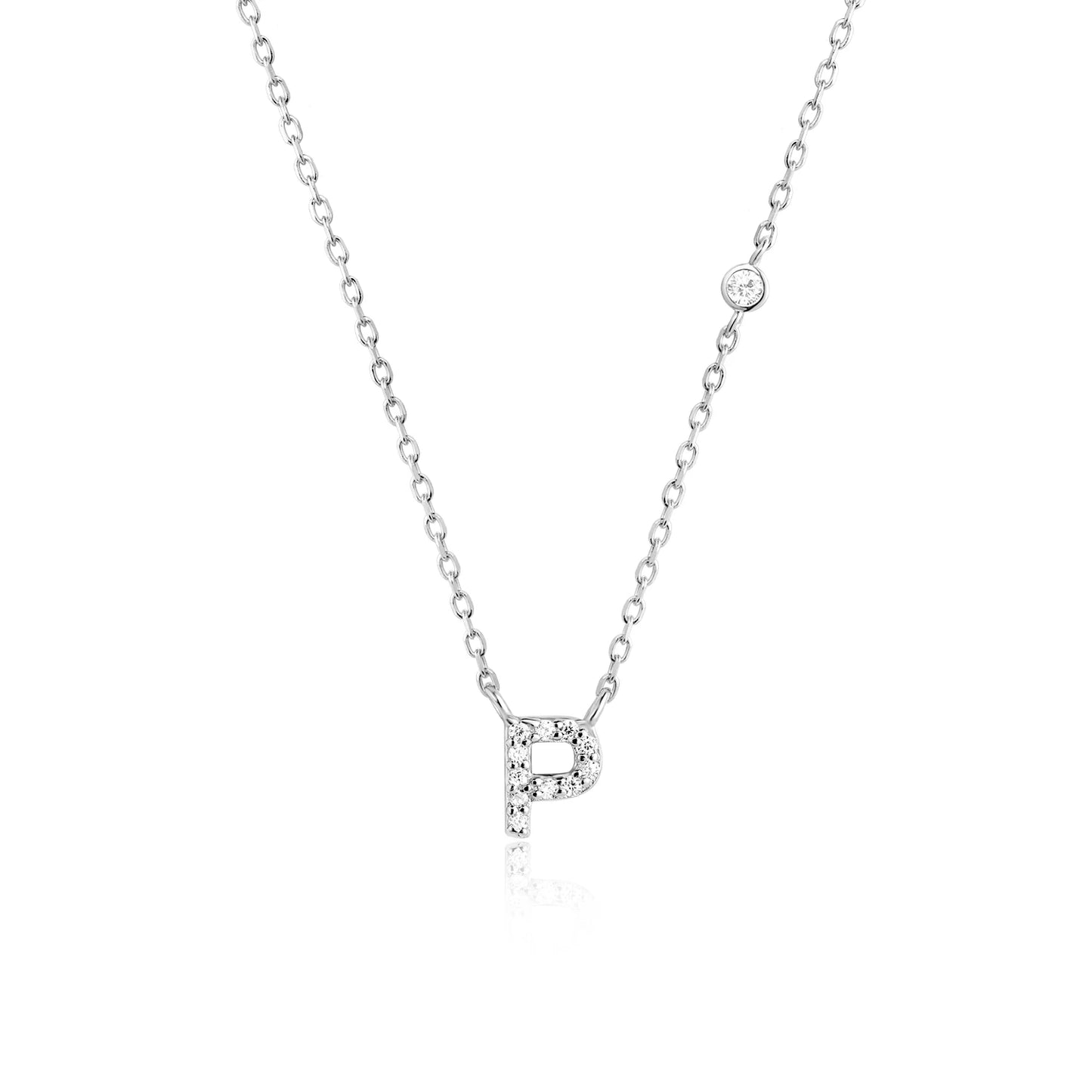 Small Letters Zircon Necklace