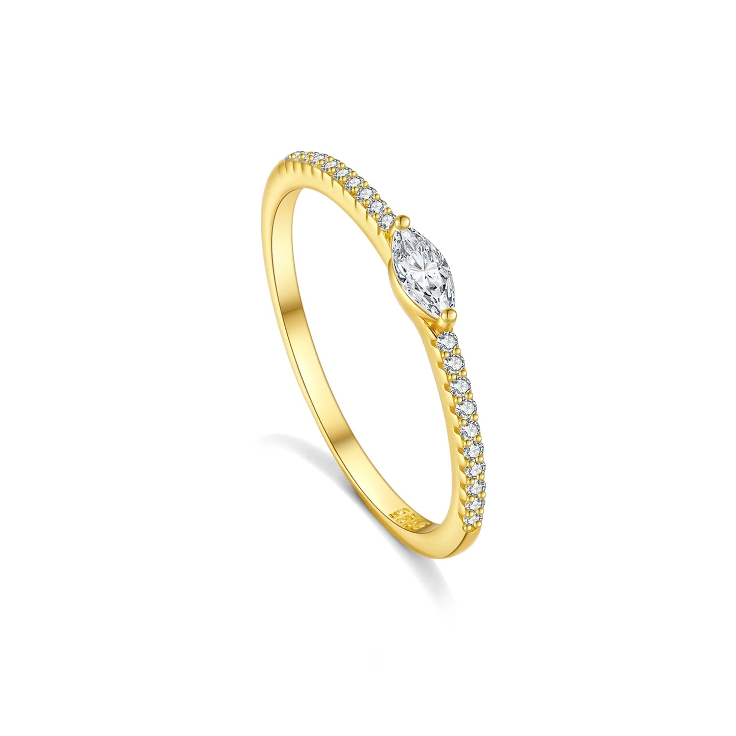 Marquise Triangle Ring