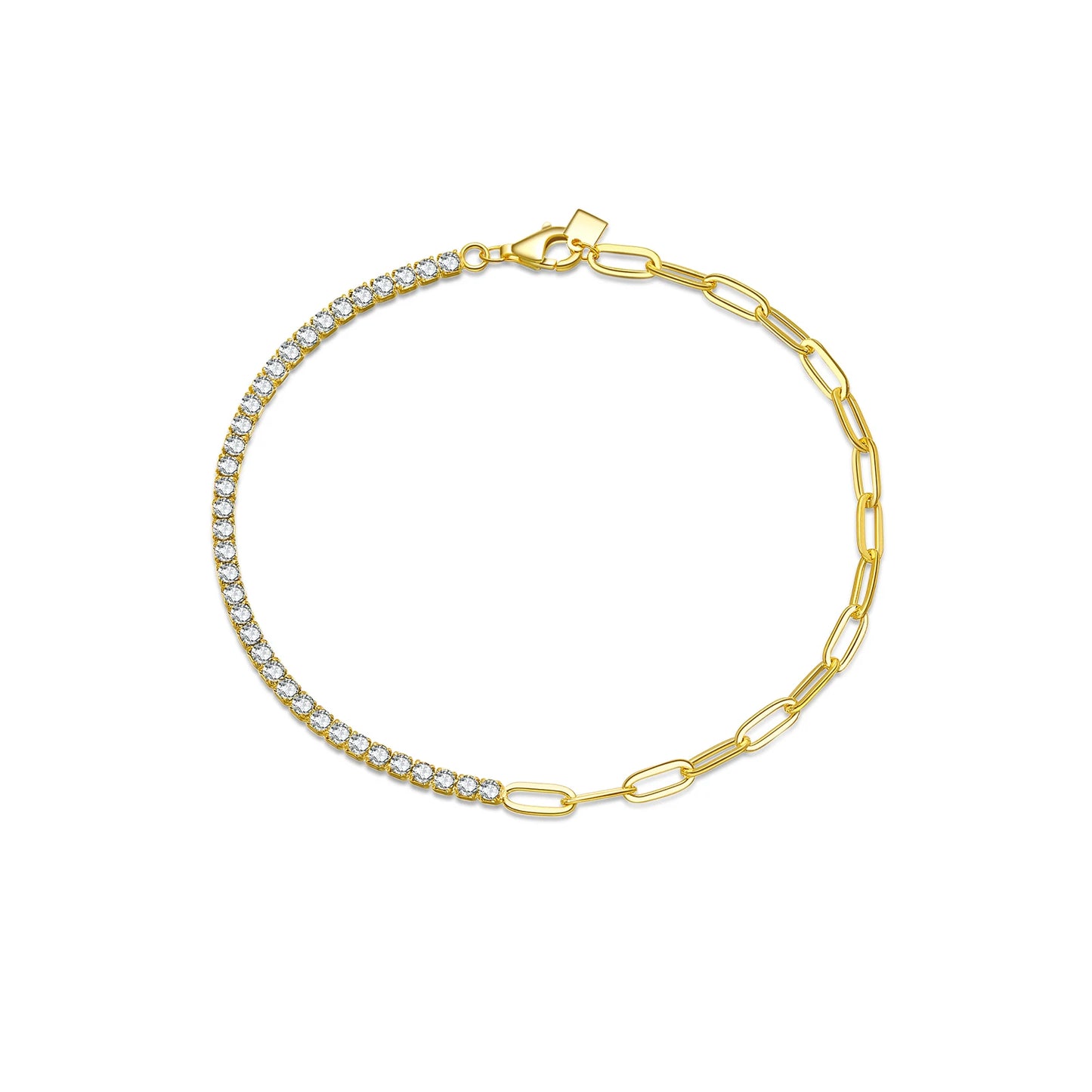 Tennis and oval Bracelet