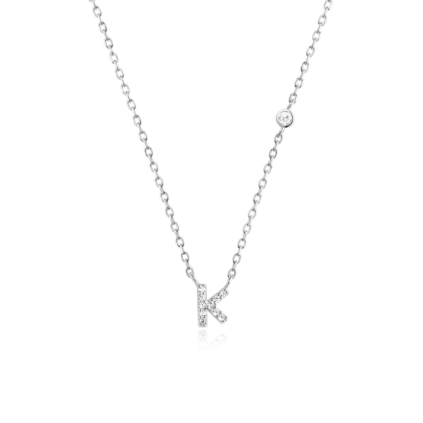 Small Letters Zircon Necklace