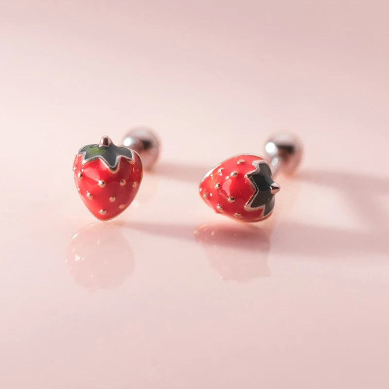 Strawberry Piercing Earrings