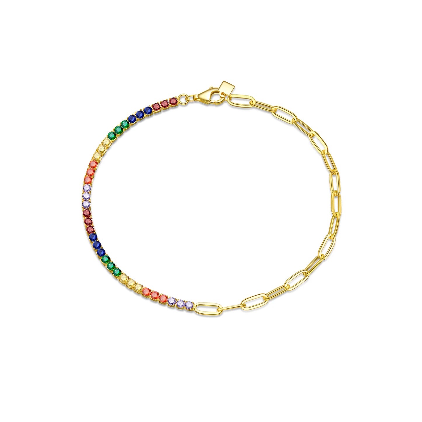 Tennis and oval Bracelet