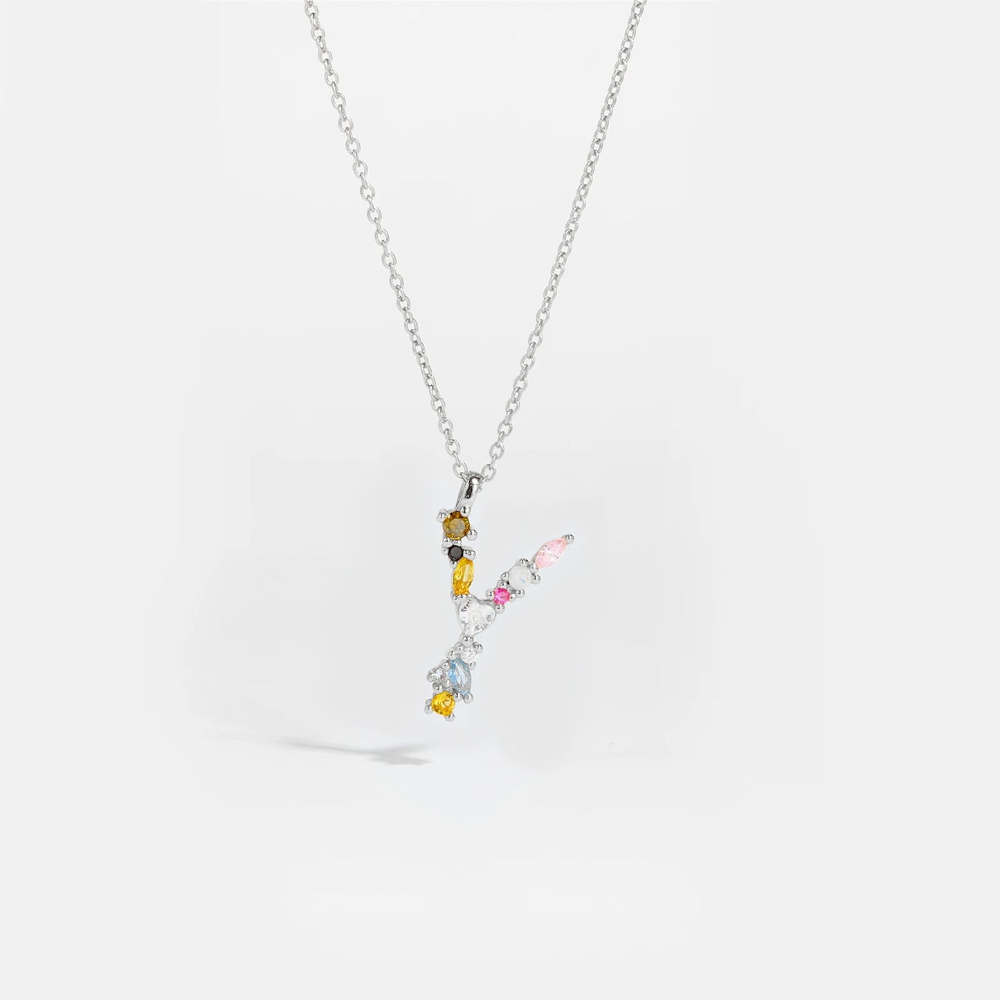 Zircon Letters Necklace