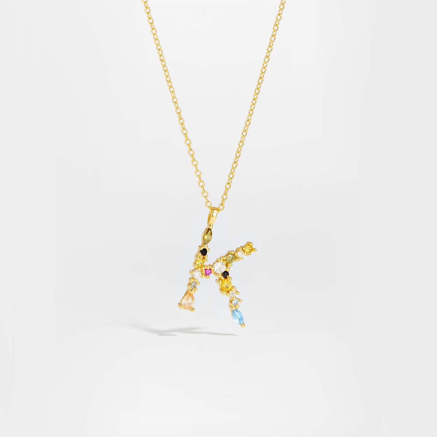 Zircon Letters Necklace