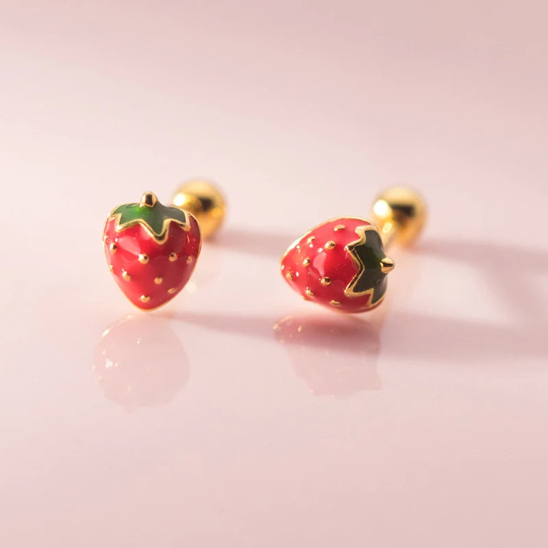 Strawberry Piercing Earrings