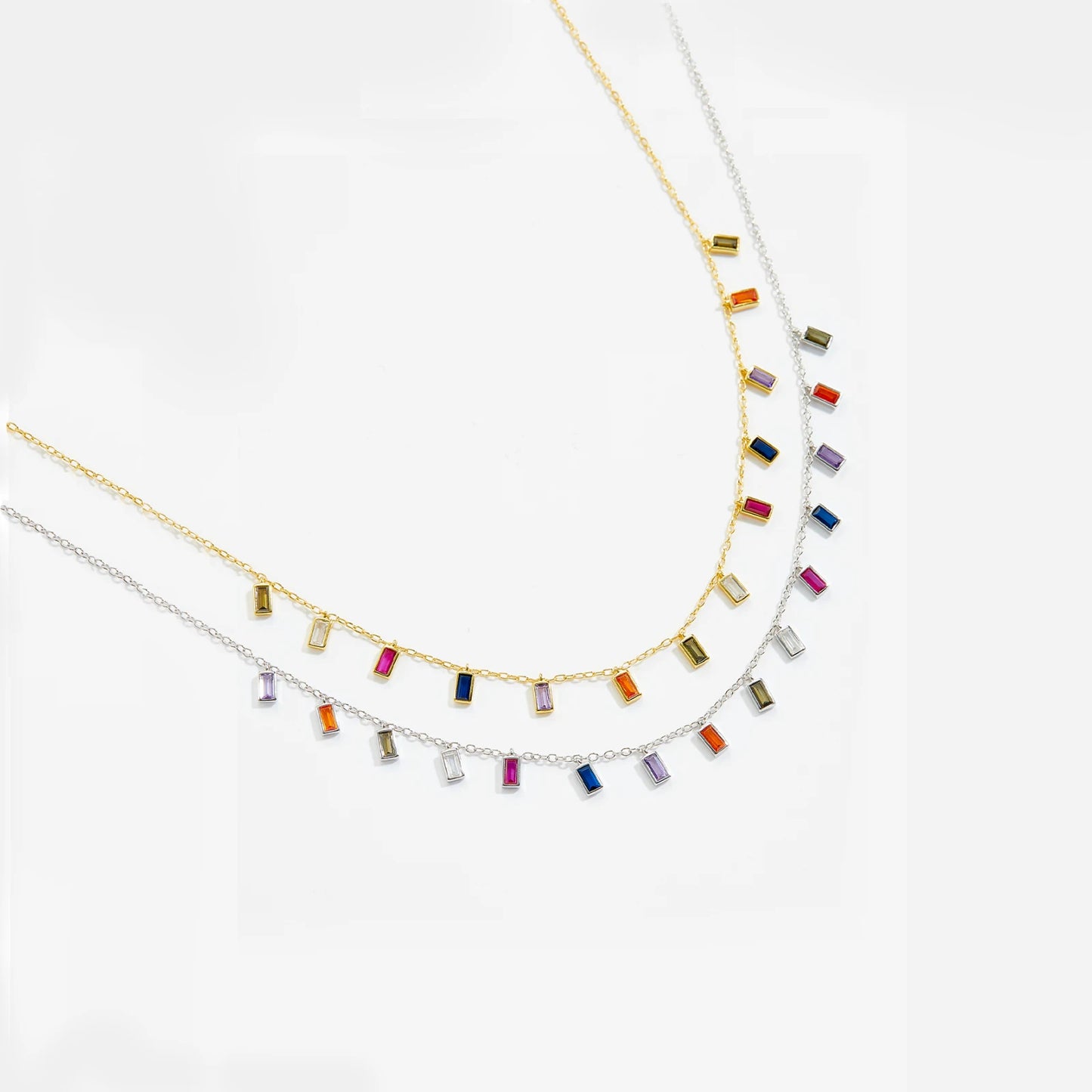 Colorful Zircon Rainbow Necklace/Bracelet