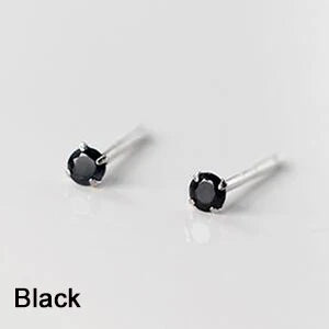 Tiny Round Single Zircon Ear Piercing