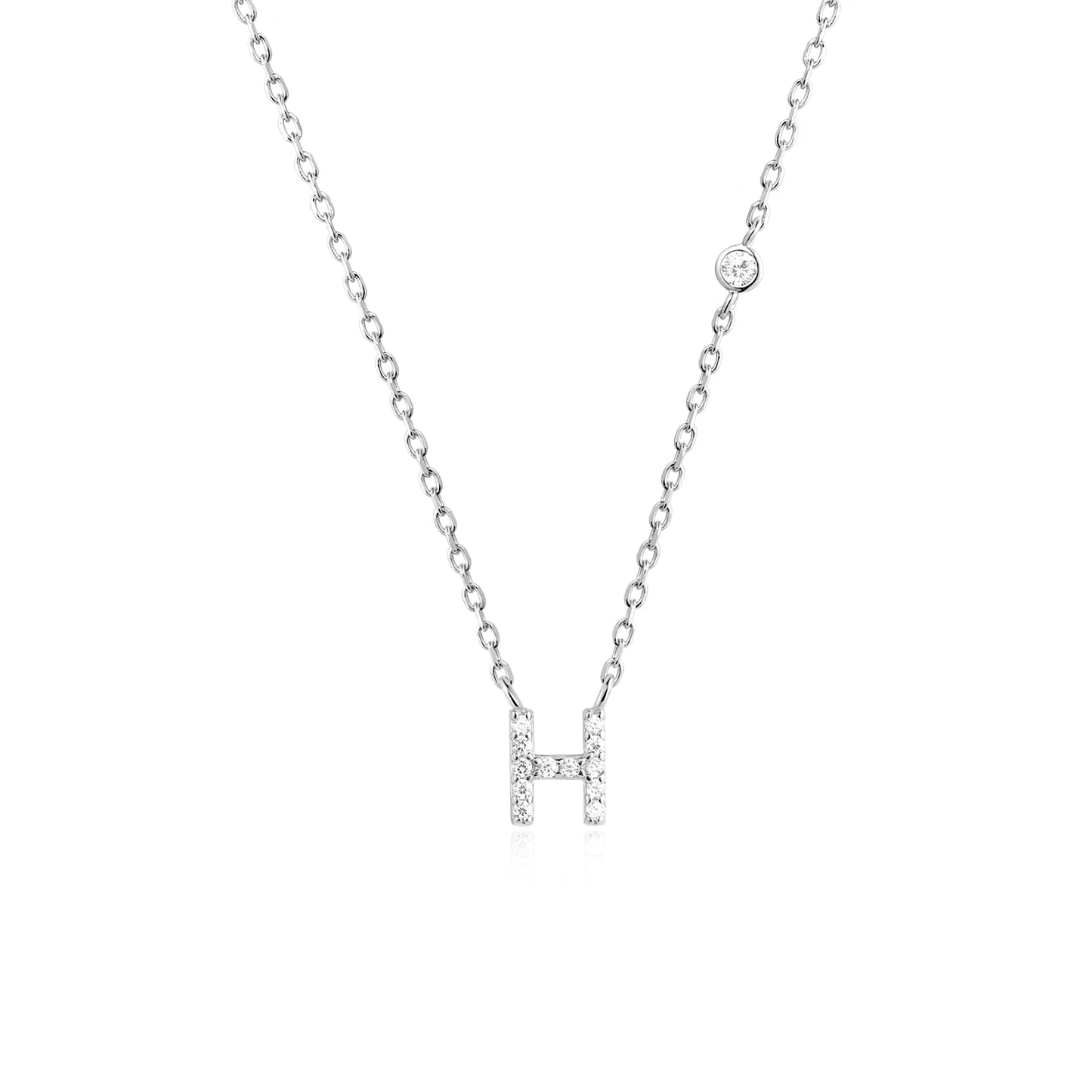 Small Letters Zircon Necklace