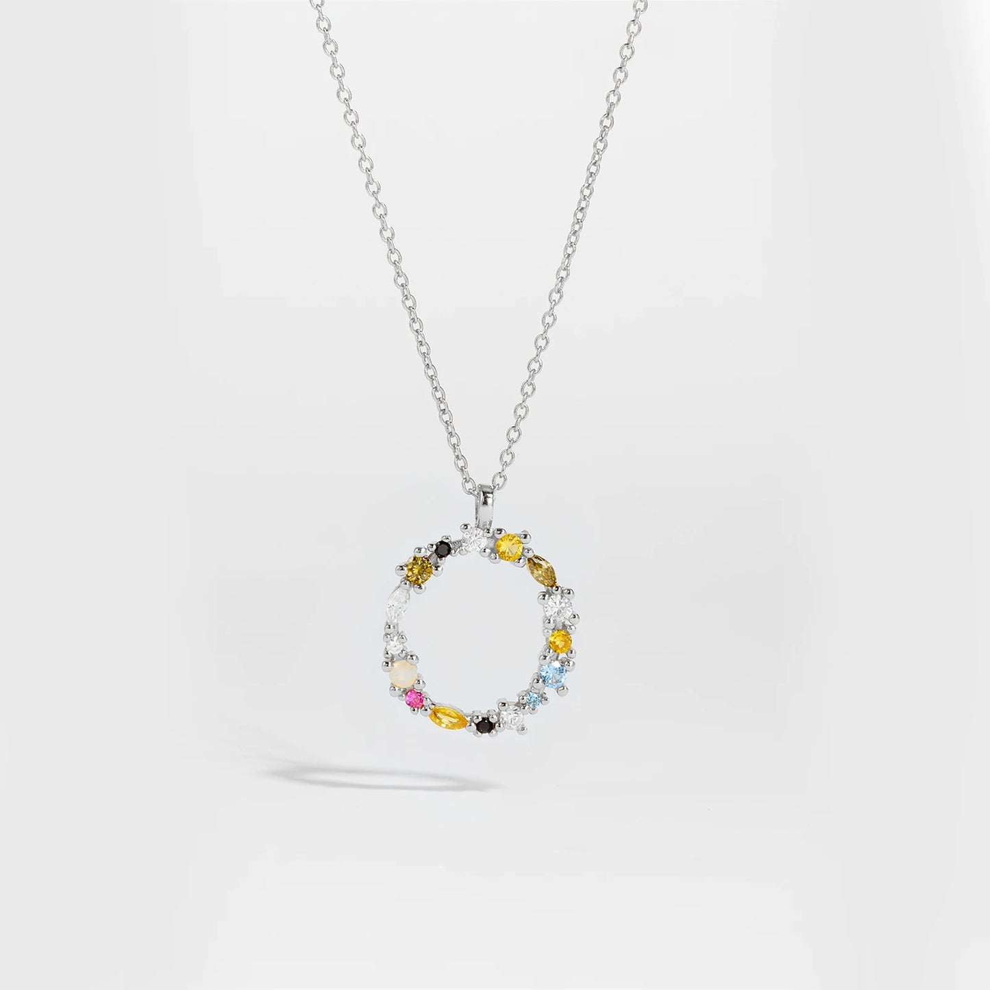 Zircon Letters Necklace