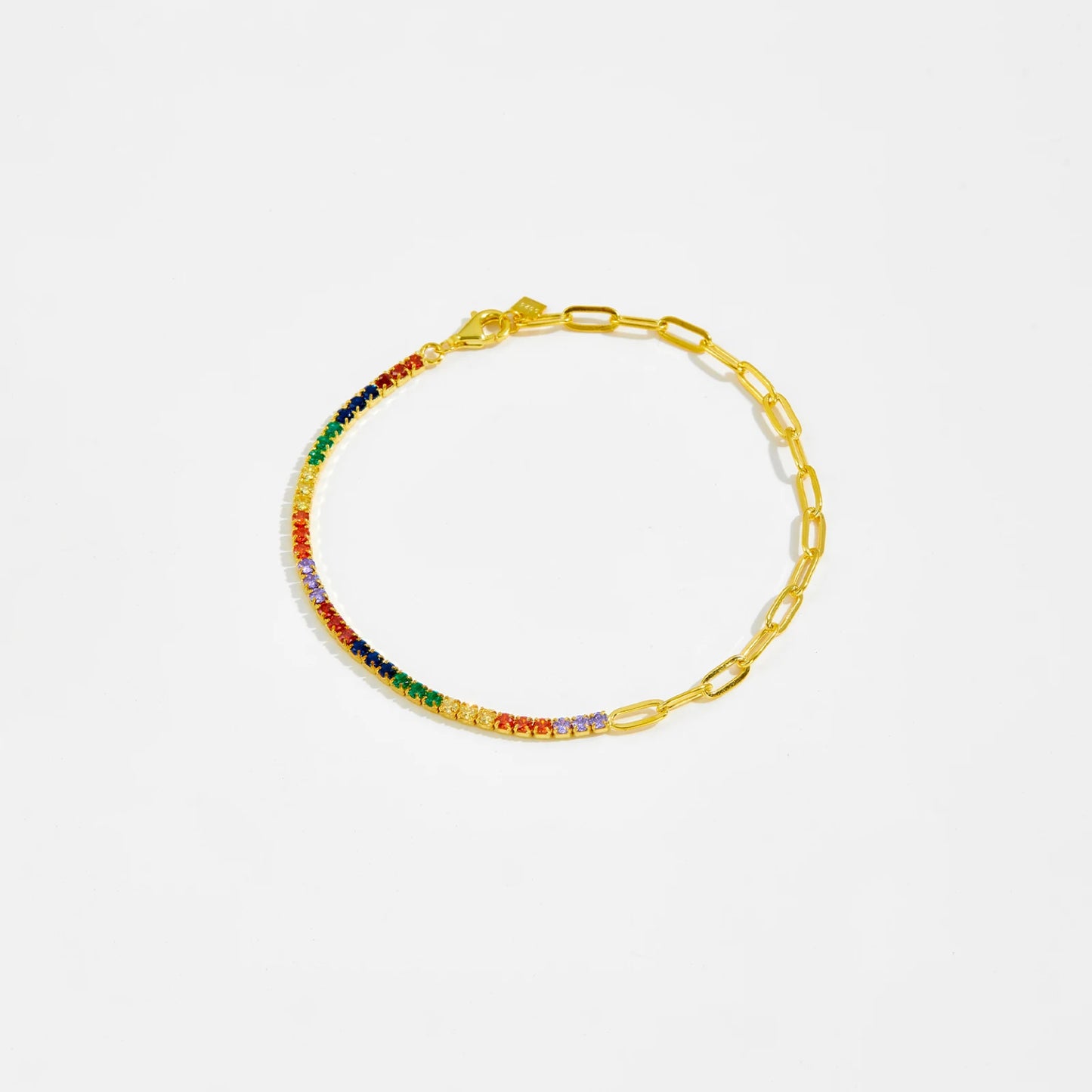 Tennis and oval Bracelet