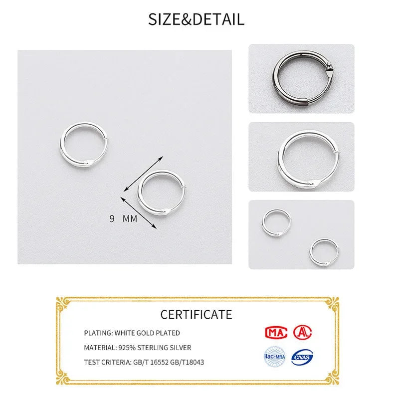 Hoop Round Small Earrings