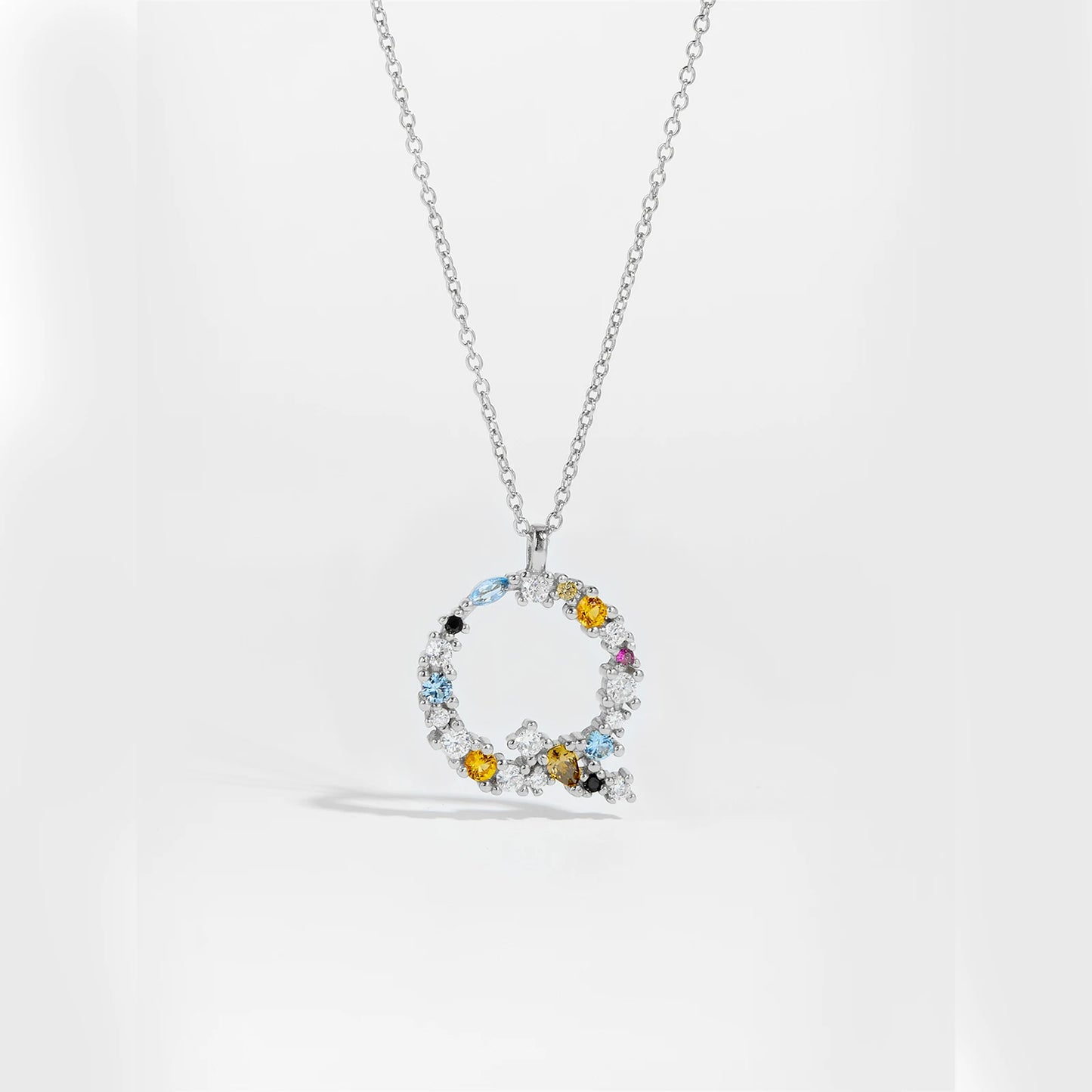 Zircon Letters Necklace