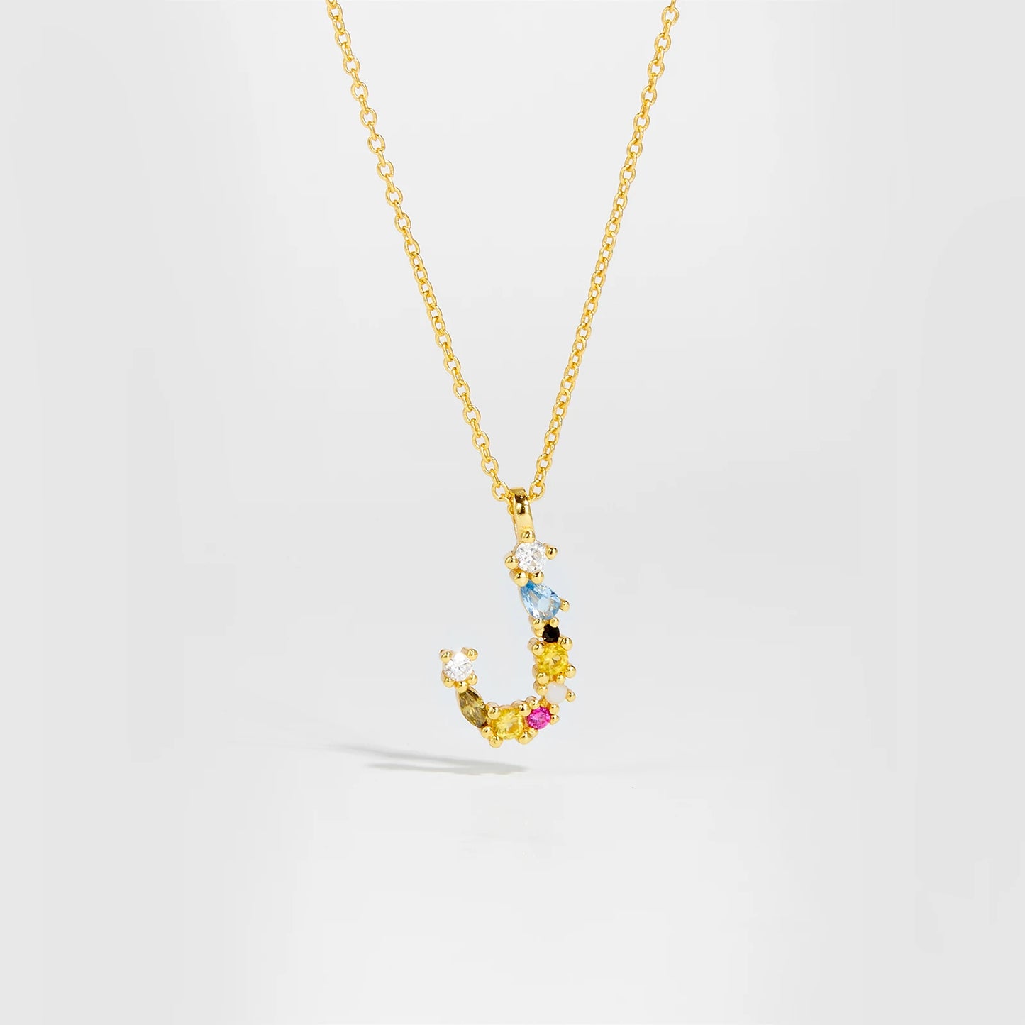 Zircon Letters Necklace