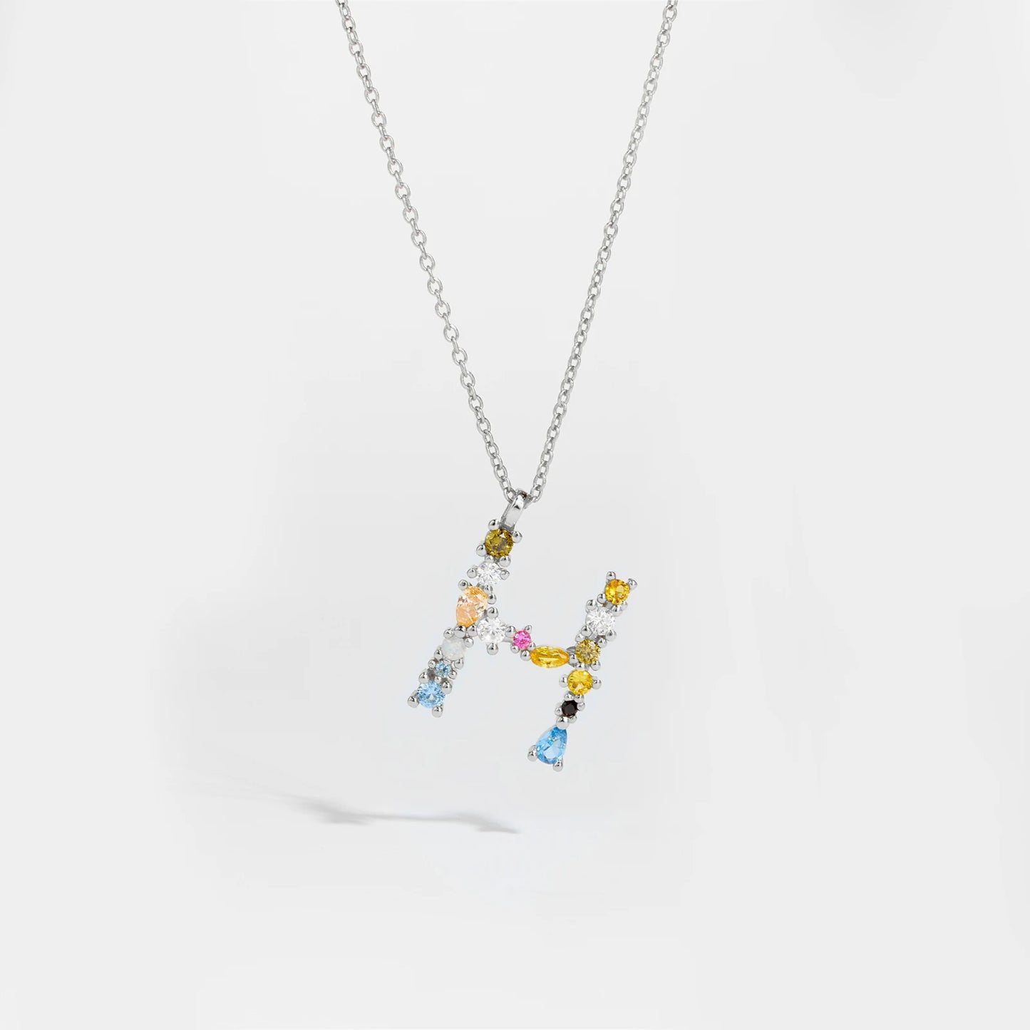 Zircon Letters Necklace