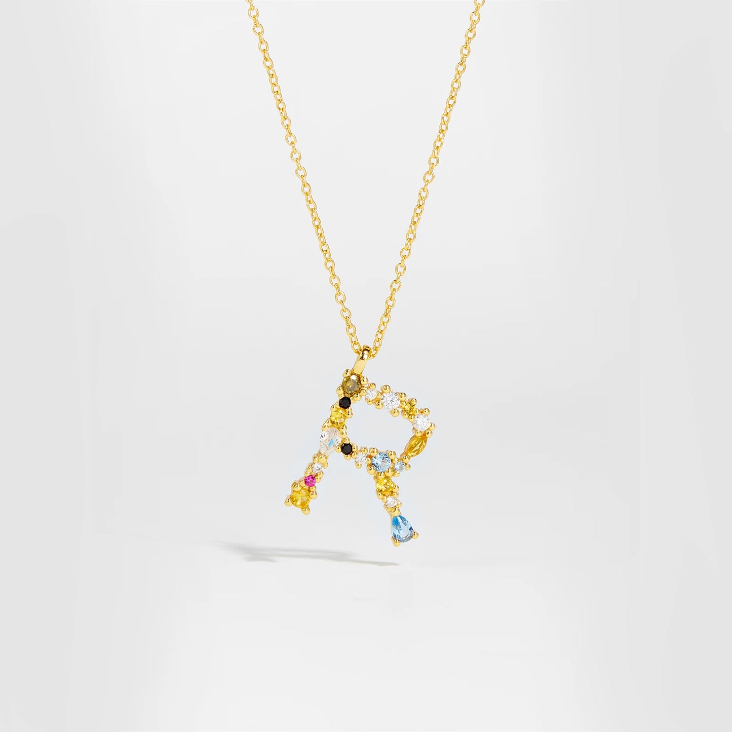 Zircon Letters Necklace