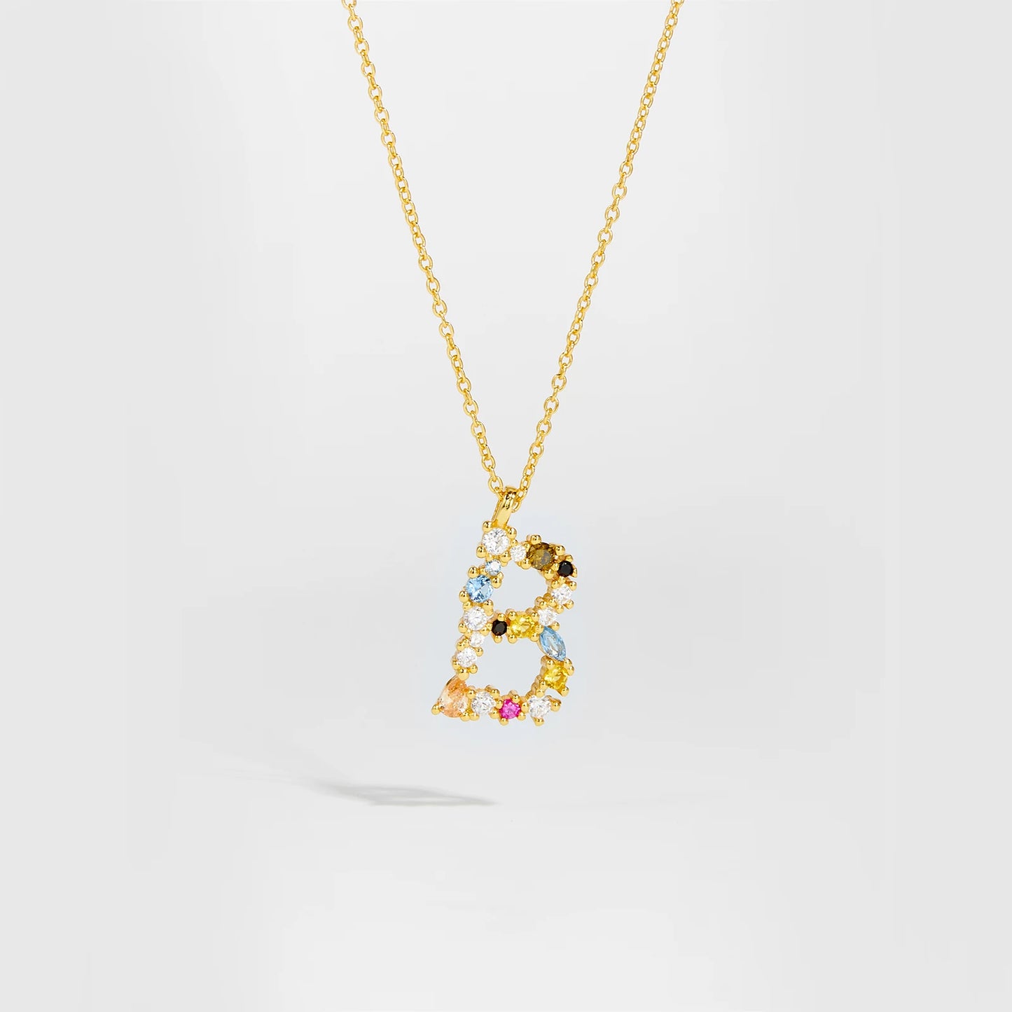 Zircon Letters Necklace