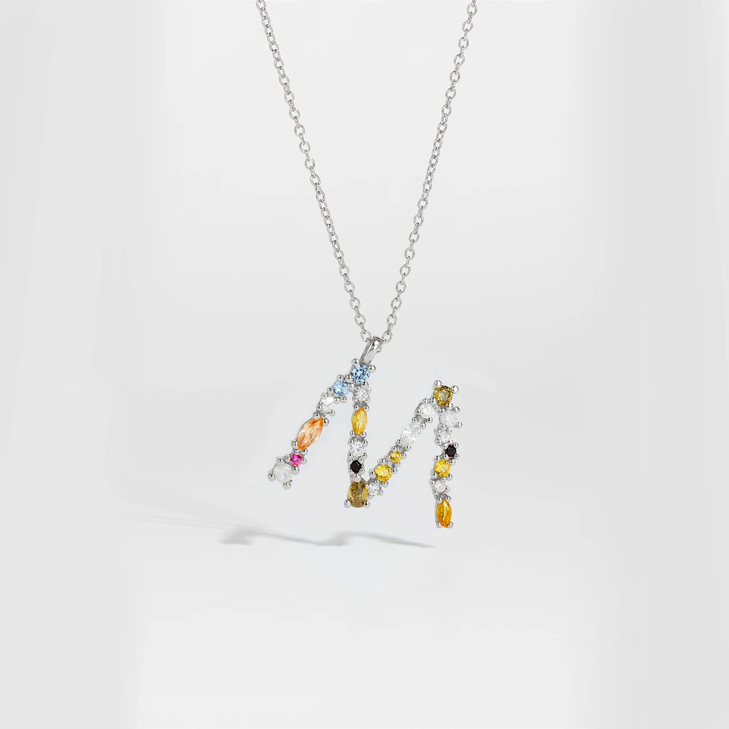 Zircon Letters Necklace