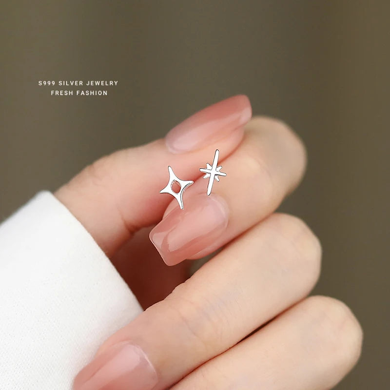 Star Screw Mini Stud Earrings