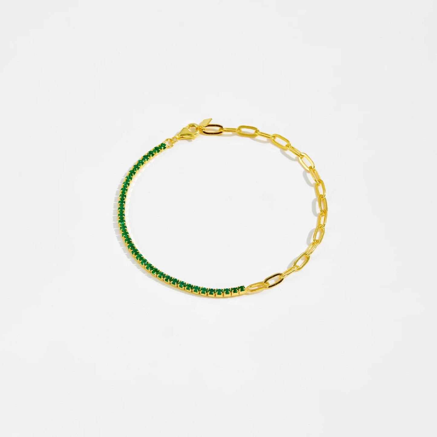 Tennis and oval Bracelet