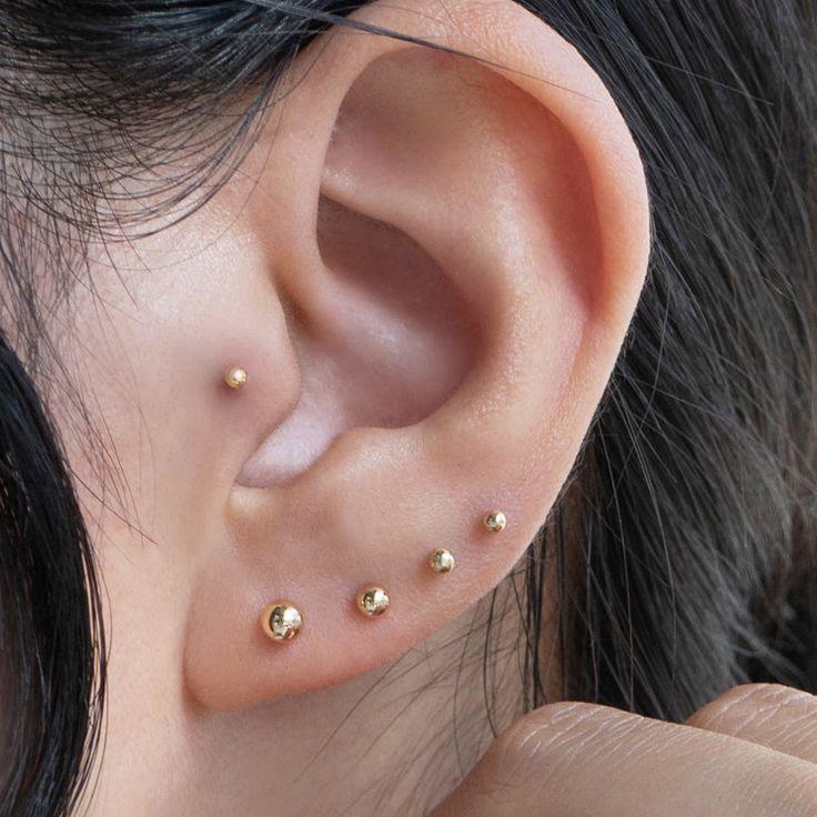 Bead Stud Earrings