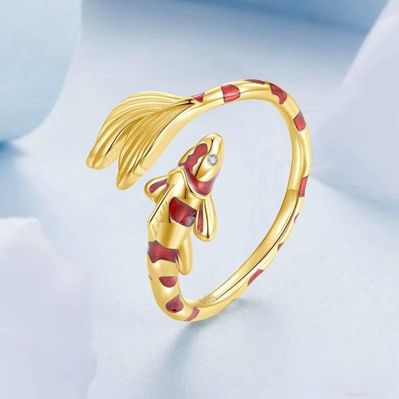 Red Lucky Fish Ring