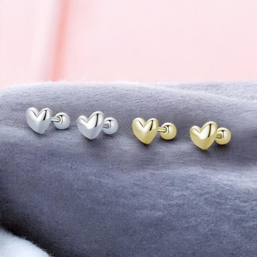 Mini Heart Earrings