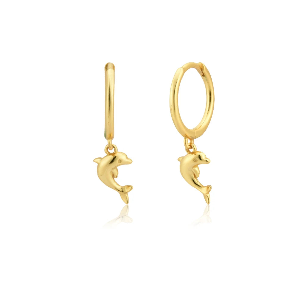 Dangle Hoops Clips Earrings