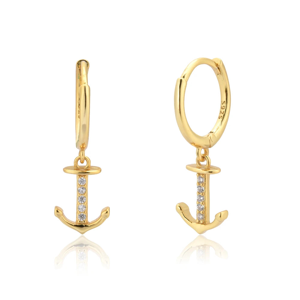Dangle Hoops Clips Earrings