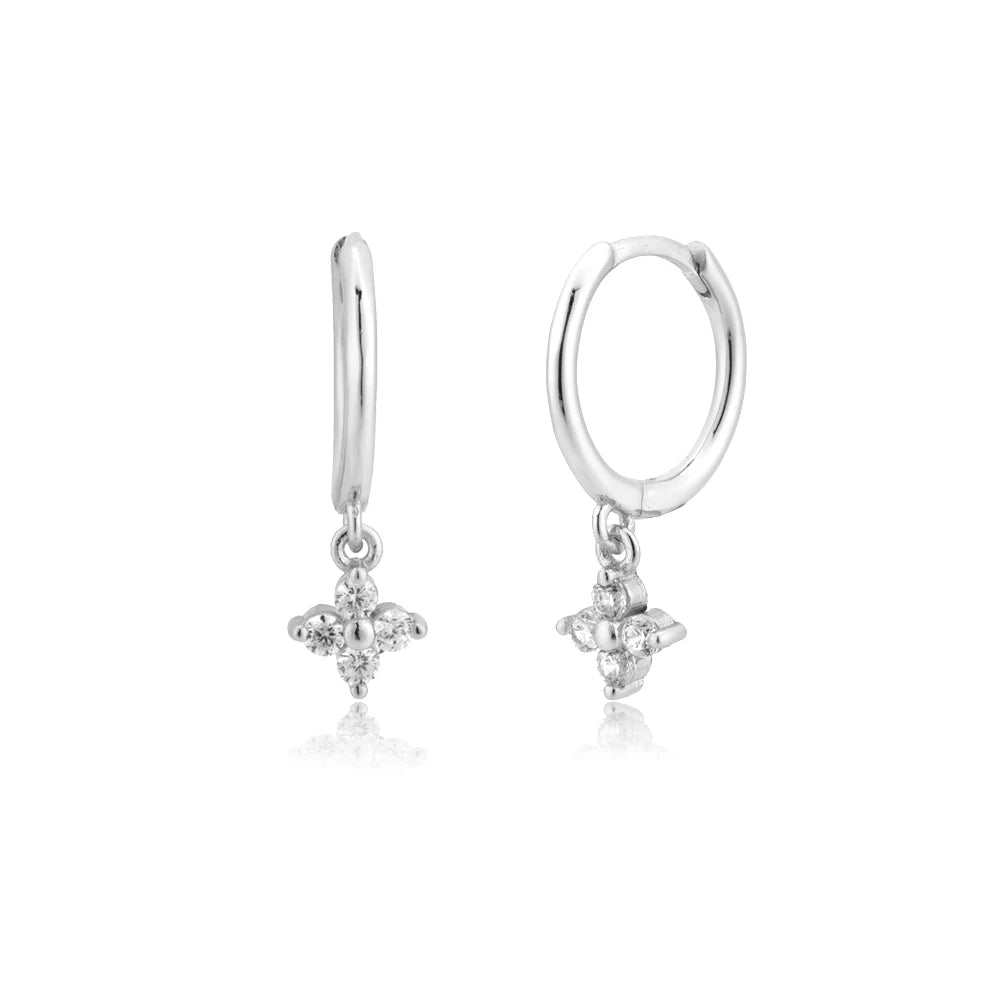 Dangle Hoops Clips Earrings