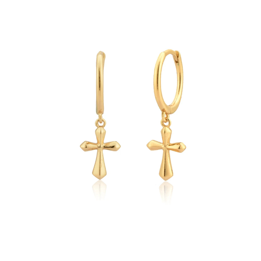 Dangle Hoops Clips Earrings