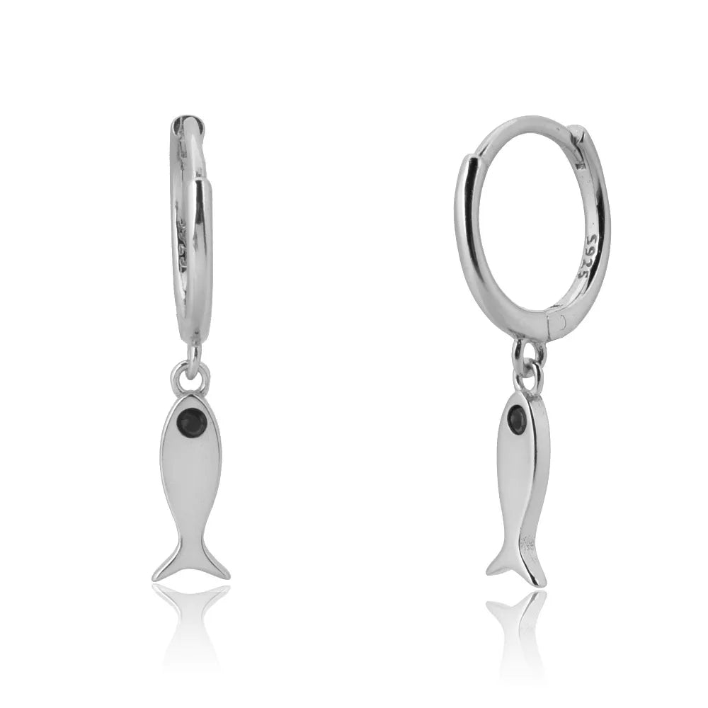 Dangle Hoops Clips Earrings