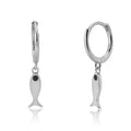 Dangle Hoops Clips Earrings