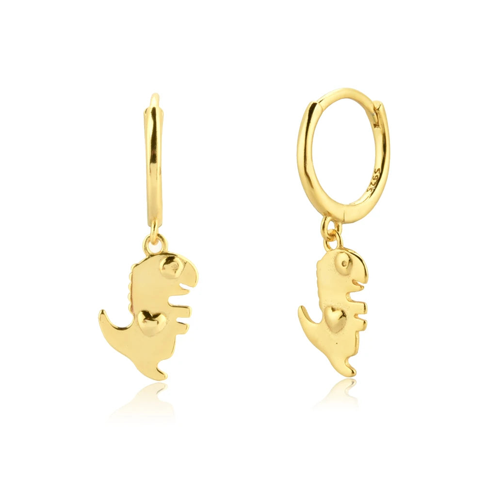 Dangle Hoops Clips Earrings