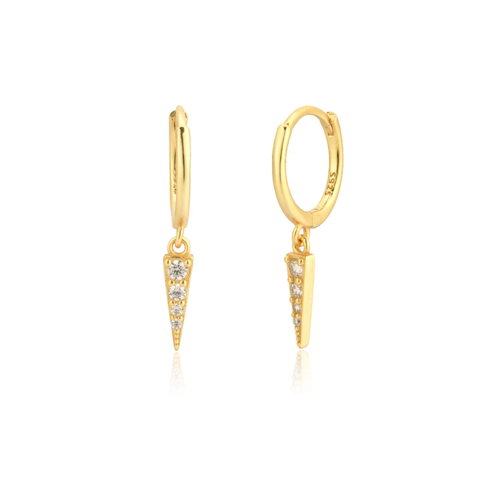Dangle Hoops Clips Earrings