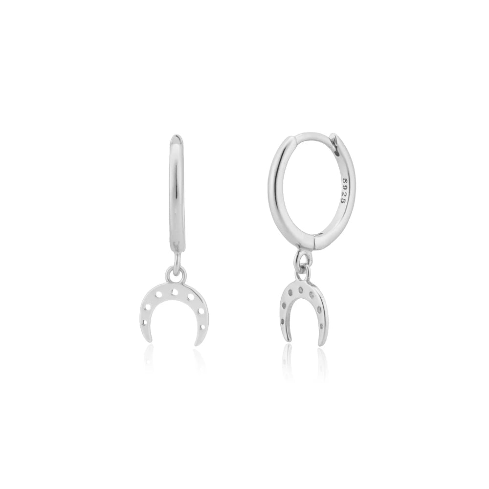 Dangle Hoops Clips Earrings