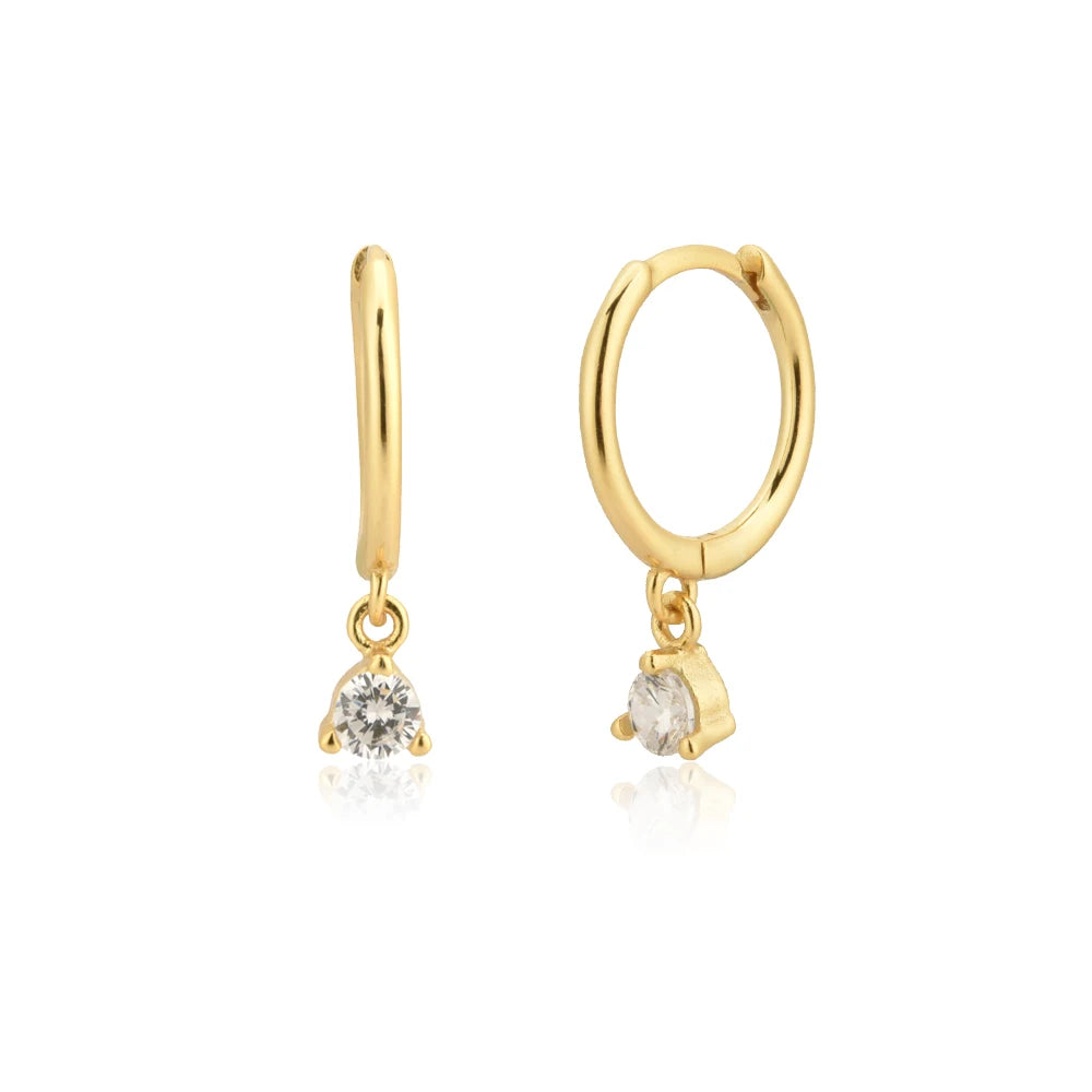 Dangle Hoops Clips Earrings