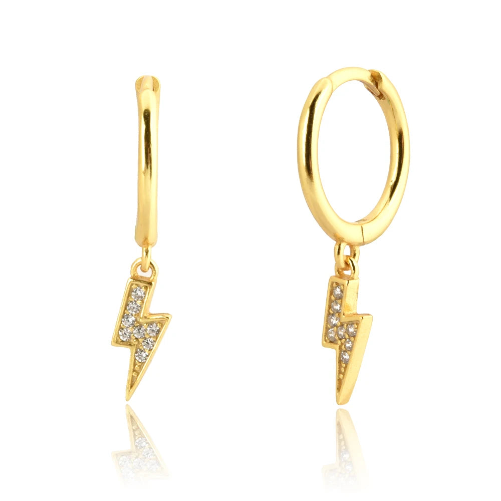 Dangle Hoops Clips Earrings