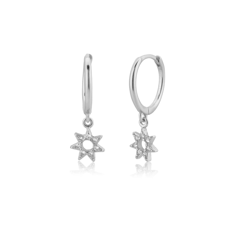 Dangle Hoops Clips Earrings