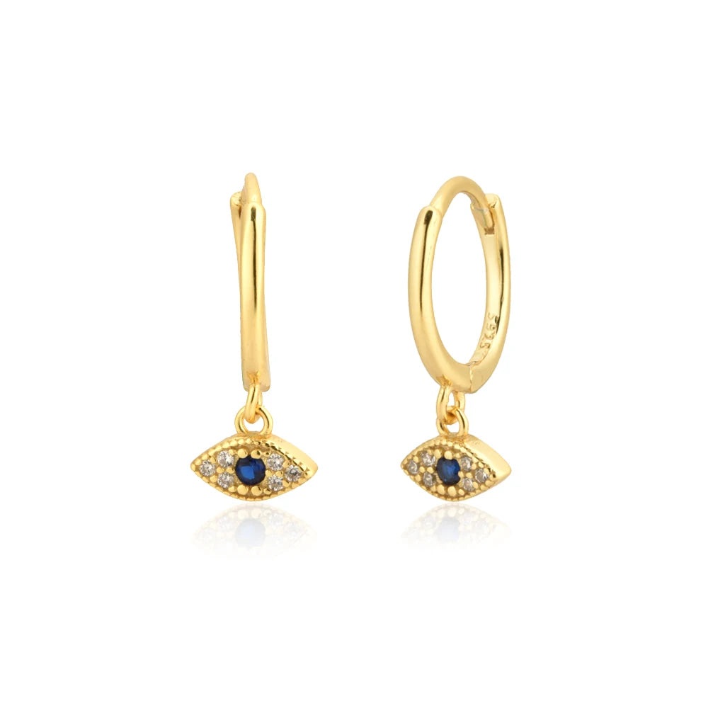 Dangle Hoops Clips Earrings
