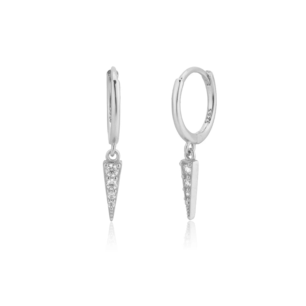 Dangle Hoops Clips Earrings