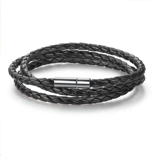 Magnet Buckle Leather Bracelets