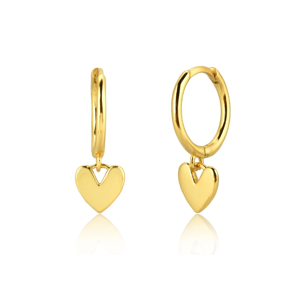 Dangle Hoops Clips Earrings