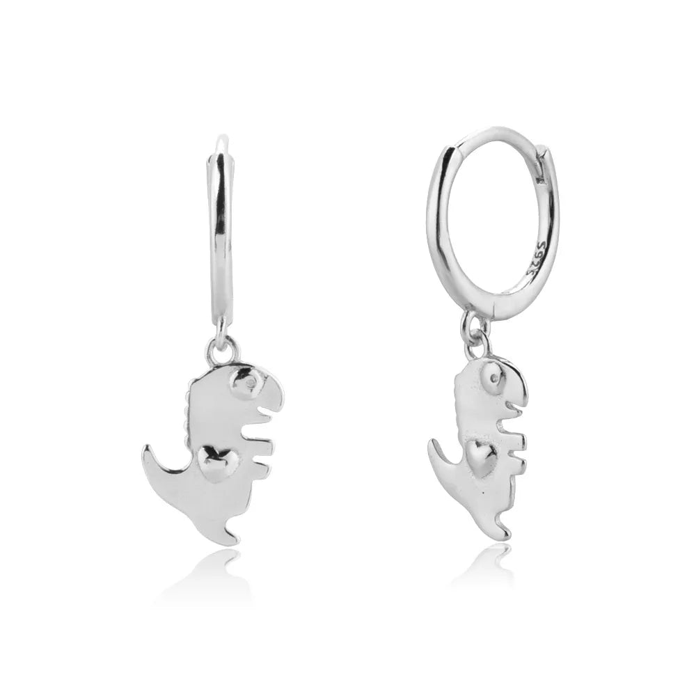 Dangle Hoops Clips Earrings