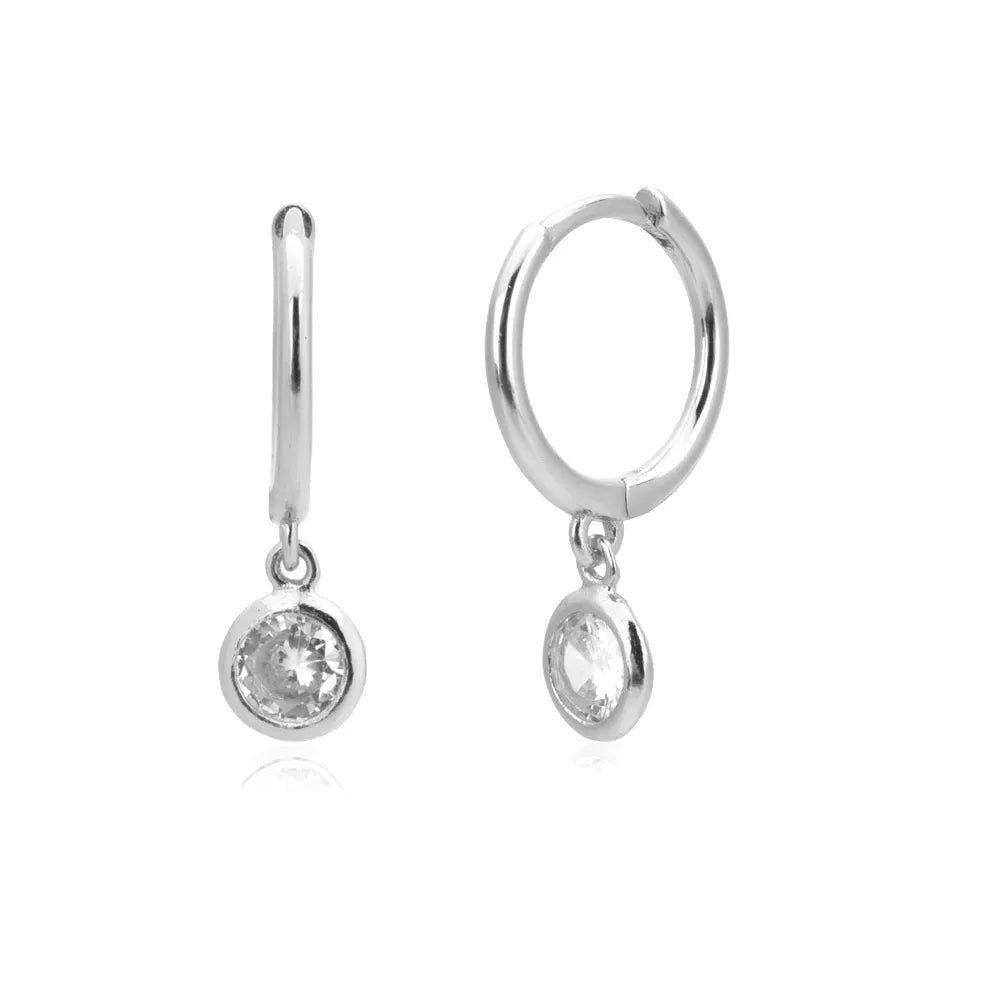 Dangle Hoops Clips Earrings