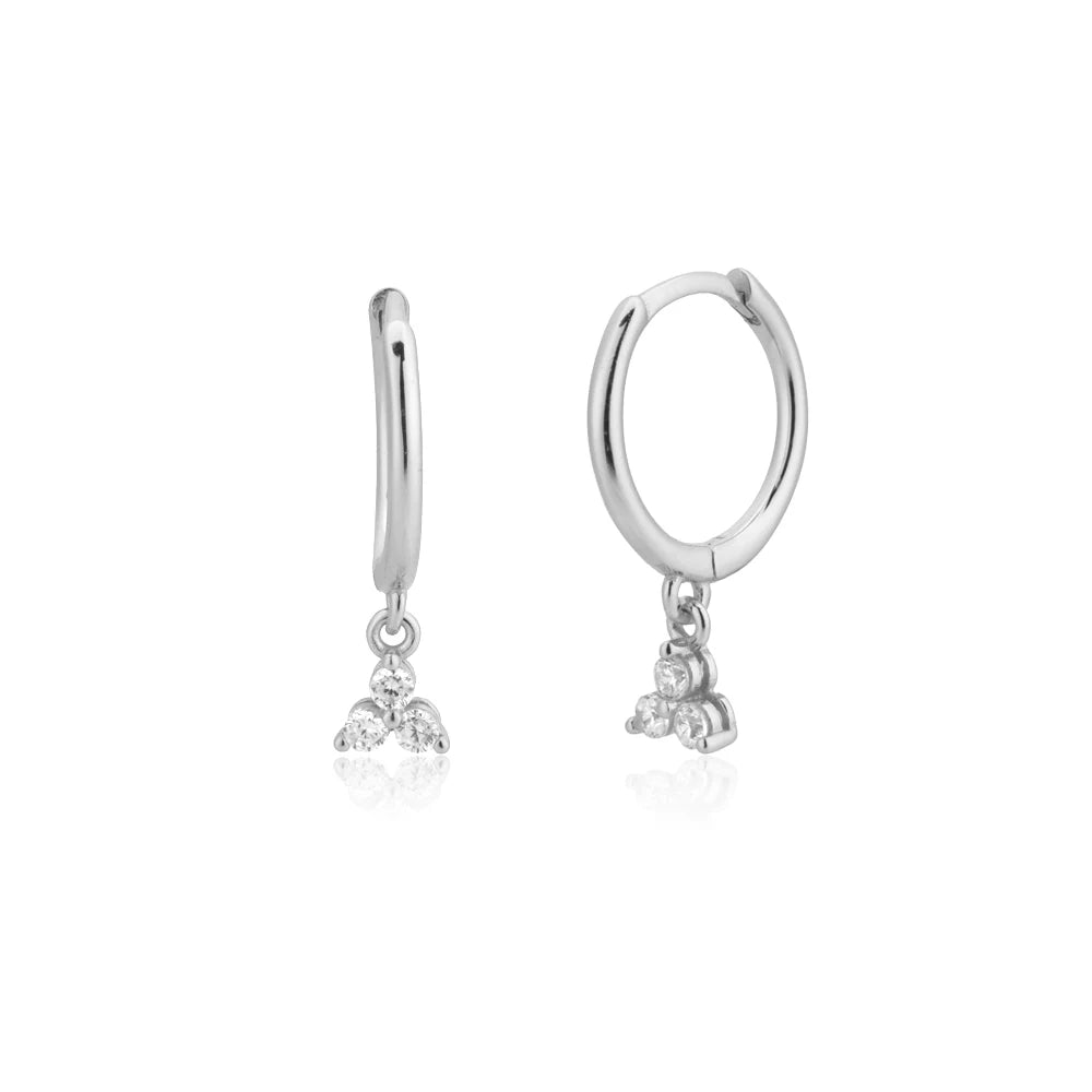 Dangle Hoops Clips Earrings