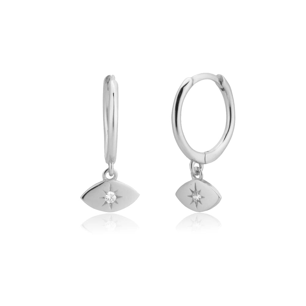 Dangle Hoops Clips Earrings