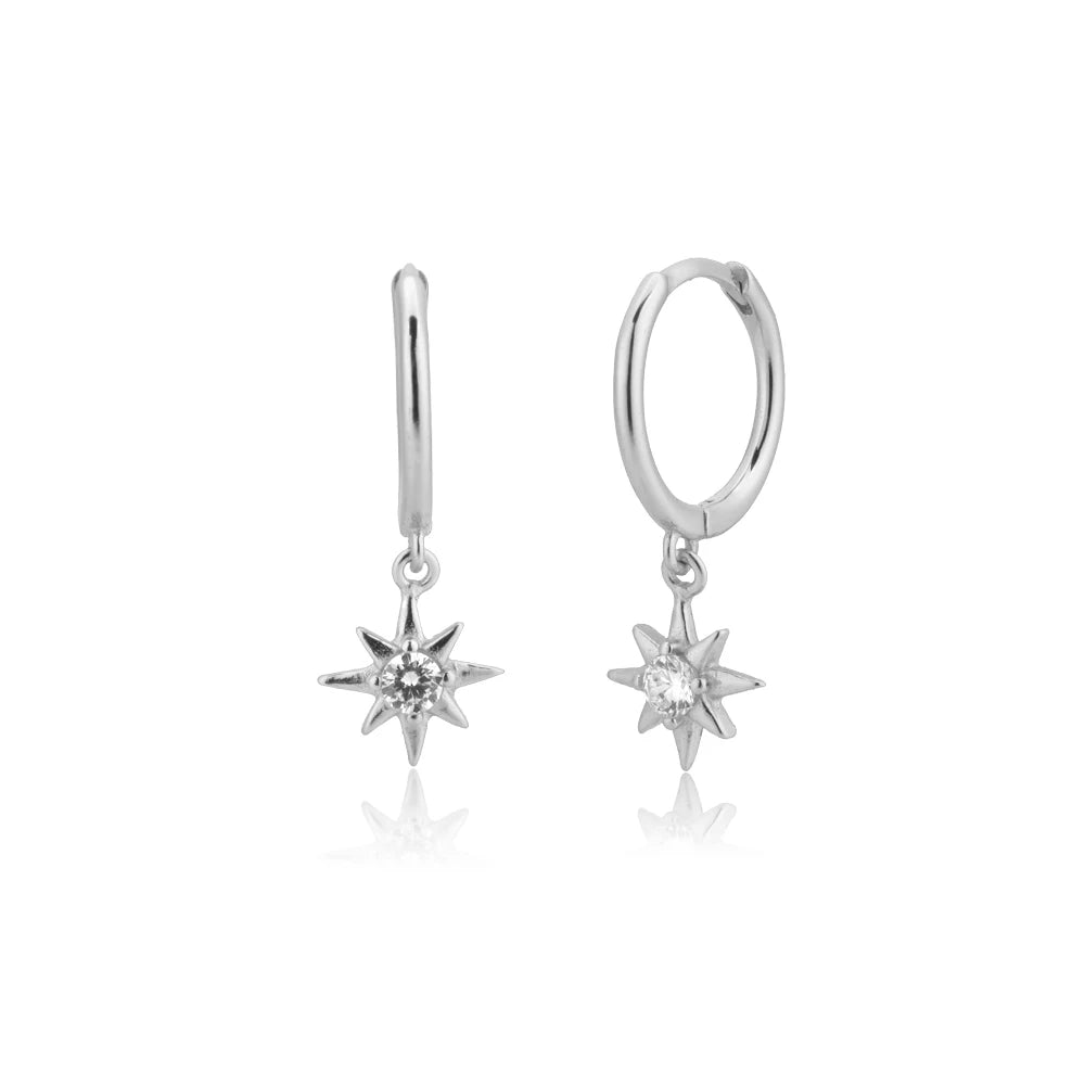 Dangle Hoops Clips Earrings