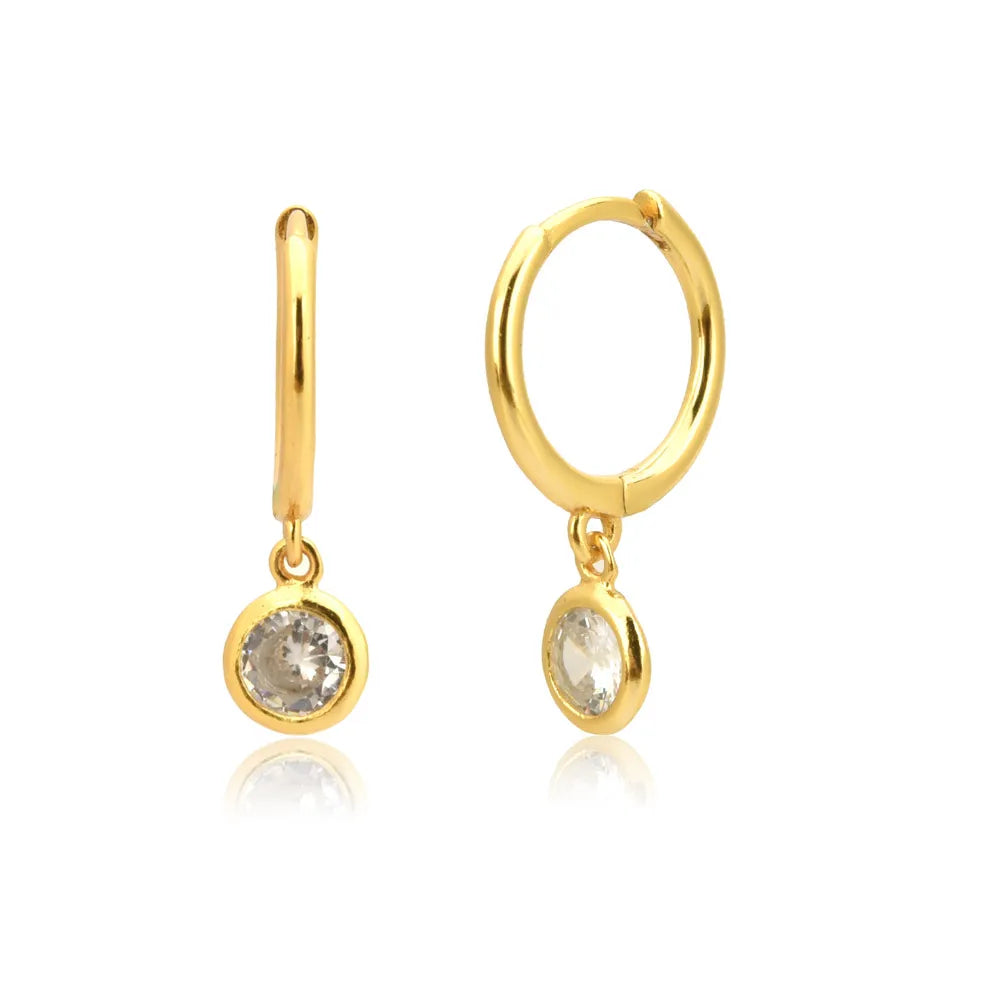 Dangle Hoops Clips Earrings
